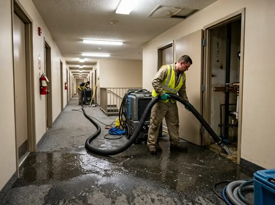 multi-unit-apartment-hallway-f-005 — frequently asked questions, Emergency Burst Pipe Water Extraction & Removal in Lake Hel…